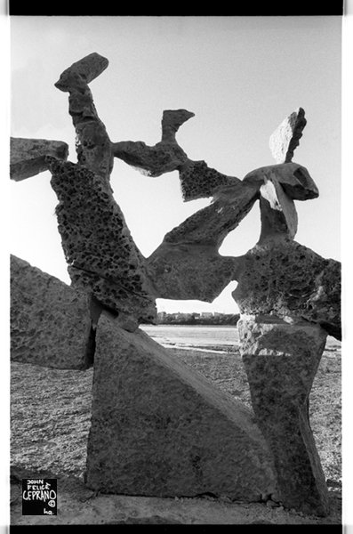 1991 cemented balance: "flying heart"