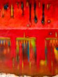 Cave and Towers 26"x26"  acrylic on canvas 2026