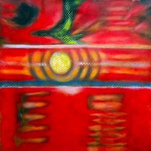 Overhead the Underground 2026 26x"26" acrylic on canvas