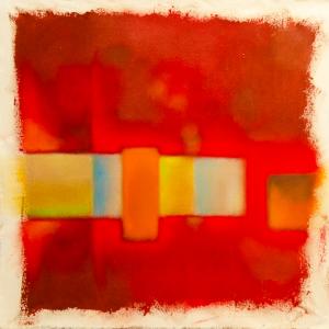 Refracted Red_26"x26"April 2025