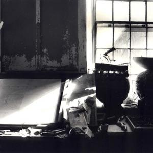 Jeff Borden's atillier_11"x14" on photo paper 1990